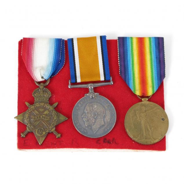 three-english-wwi-medals