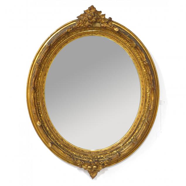 continental-giltwood-and-gesso-oval-wall-mirror