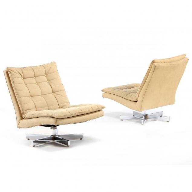 milo-baughman-am-1923-2003-pair-of-steve-spinner-swivel-lounge-chairs