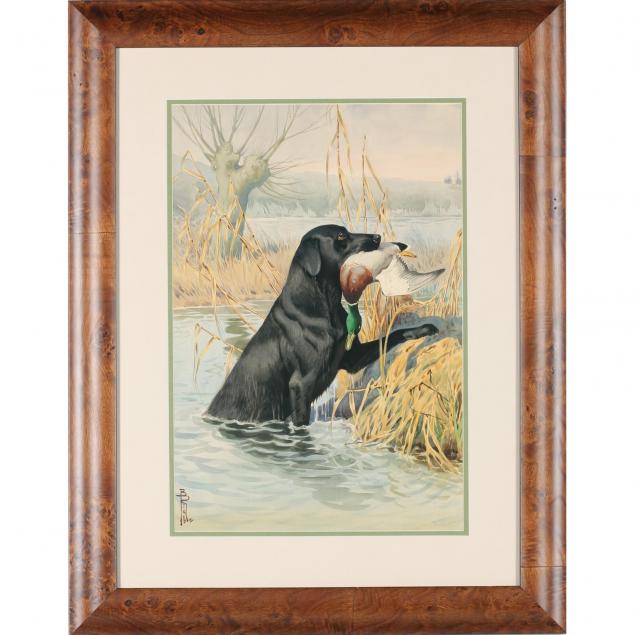 boris-riab-french-russian-1898-1995-labrador-retrieving-a-duck