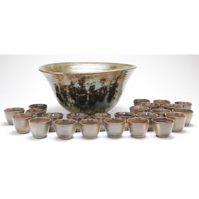 seagrove-pottery-punchbowl-set