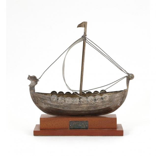 silverplate-viking-ship-on-stand