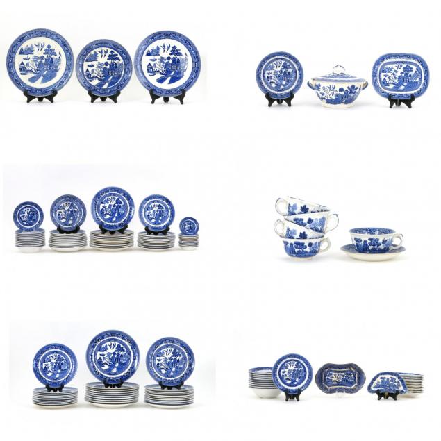 buffalo-pottery-blue-willow-set