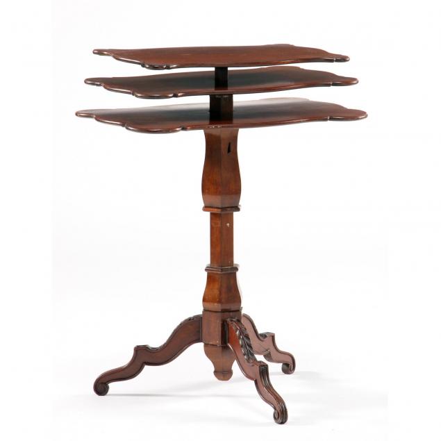 english-telescoping-table-with-three-shaped-graduating-tiers