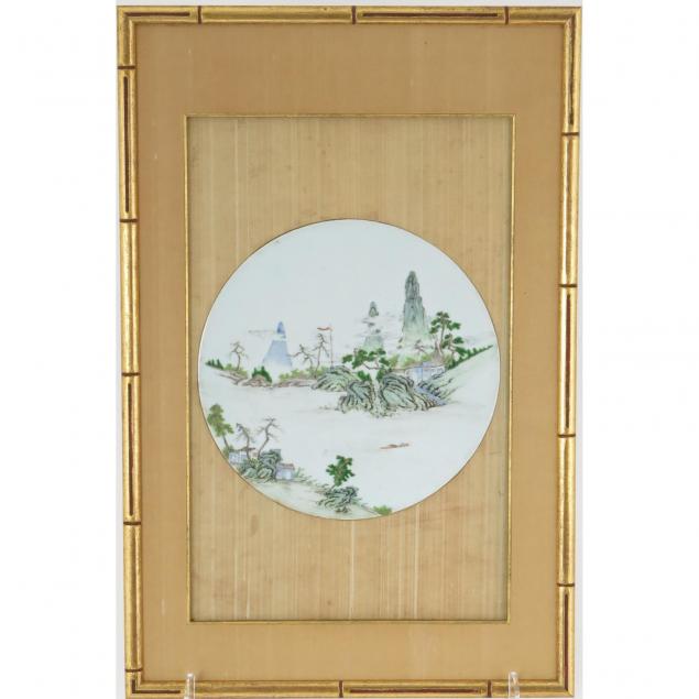 chinese-famille-rose-round-porcelain-landscape-plaque