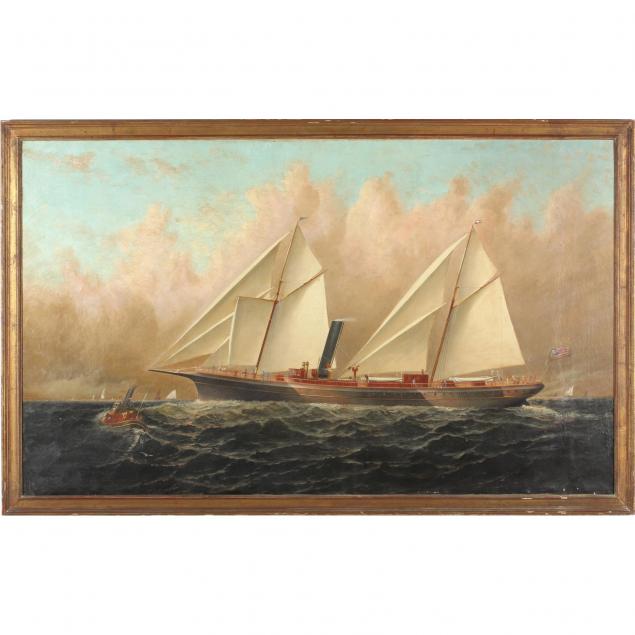 elisha-baker-ny-ct-1827-1890-steam-sail-merchant-ship