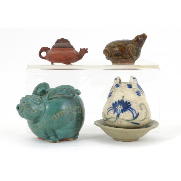 four-asian-animal-spout-ceramics
