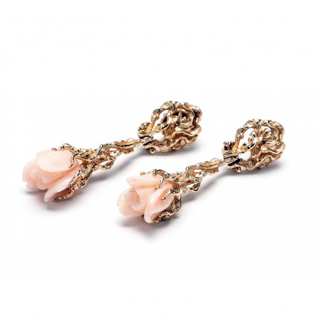 14kt-gold-and-coral-drop-earrings