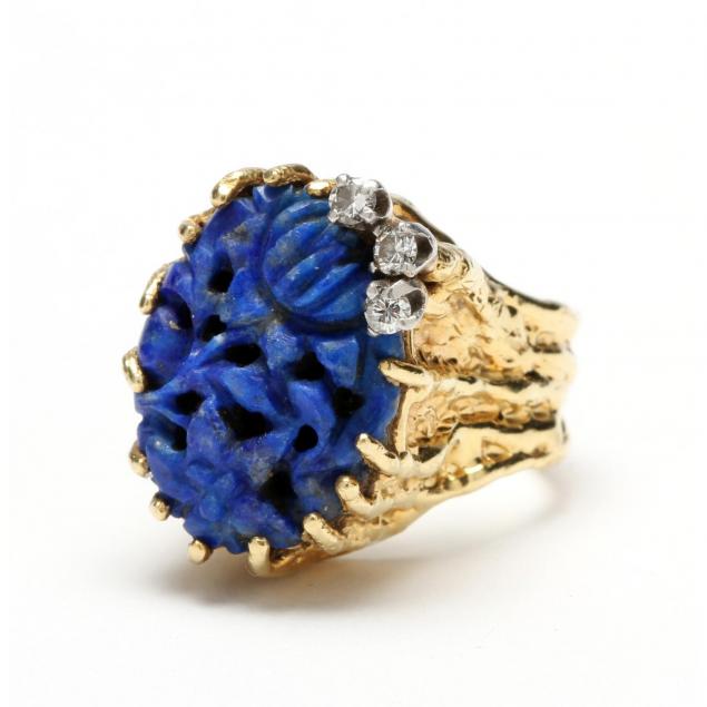 18kt-carved-lapis-and-diamond-ring-j-tatar