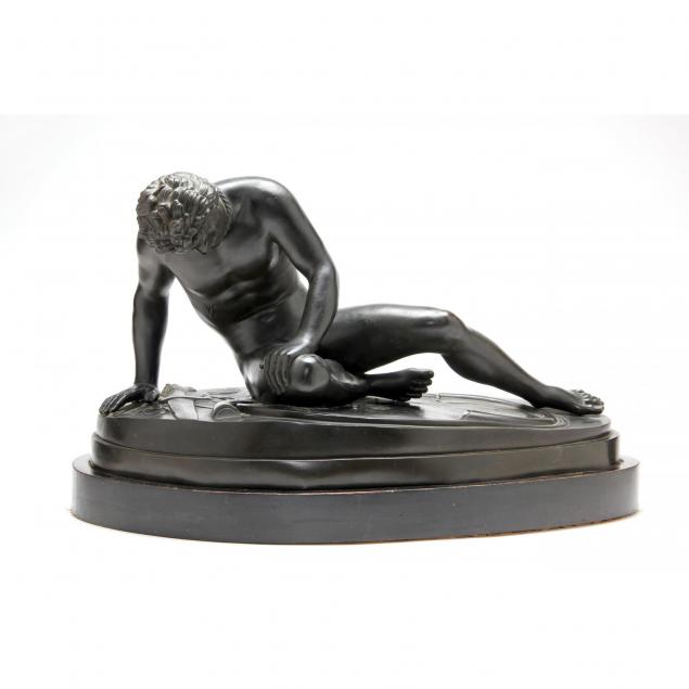 the-dying-gaul-patinated-bronze-sculpture