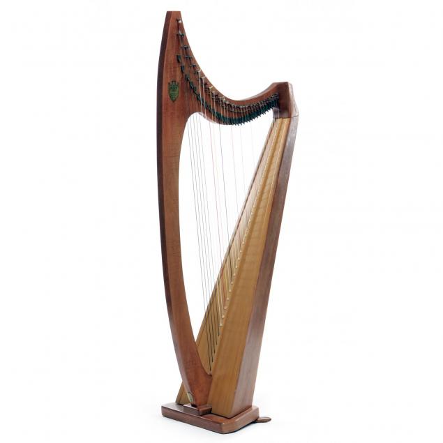 vintage-lyon-healy-troubadour-lever-harp