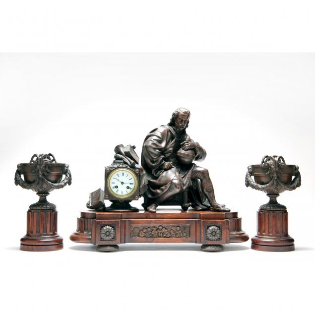 french-clock-garniture-with-hollow-cast-bronze-columbus-figural