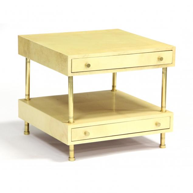 contemporary-vellum-and-brass-side-table