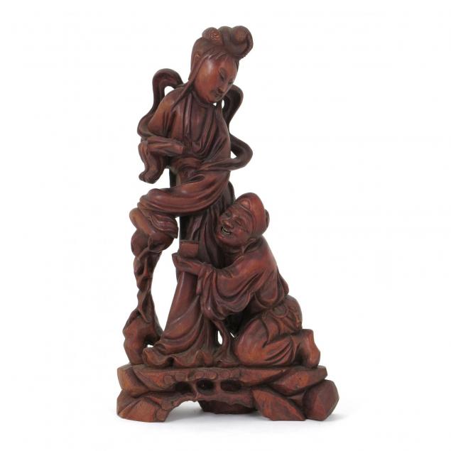 chinese-carved-wood-figure-of-quan-yin