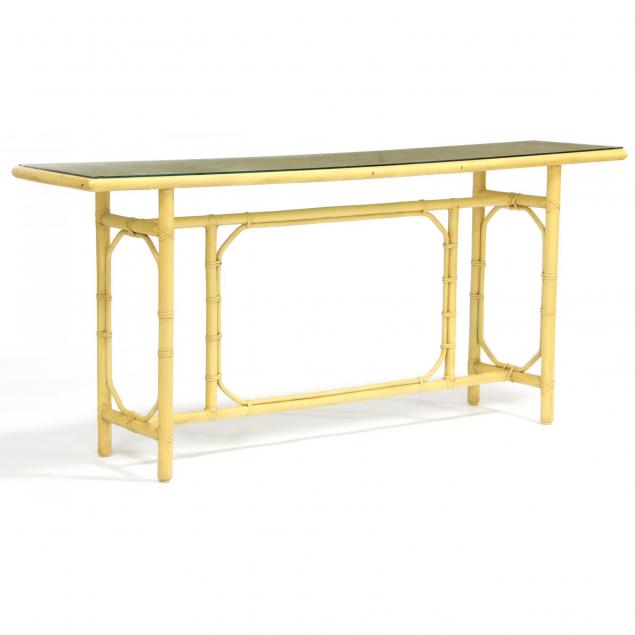mcguire-faux-bamboo-console-table