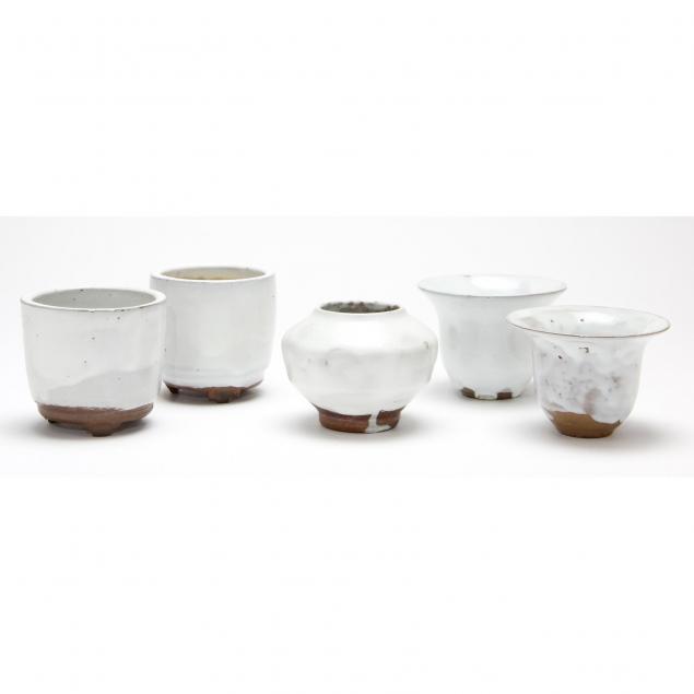 group-of-jugtown-chinese-white-low-vessels