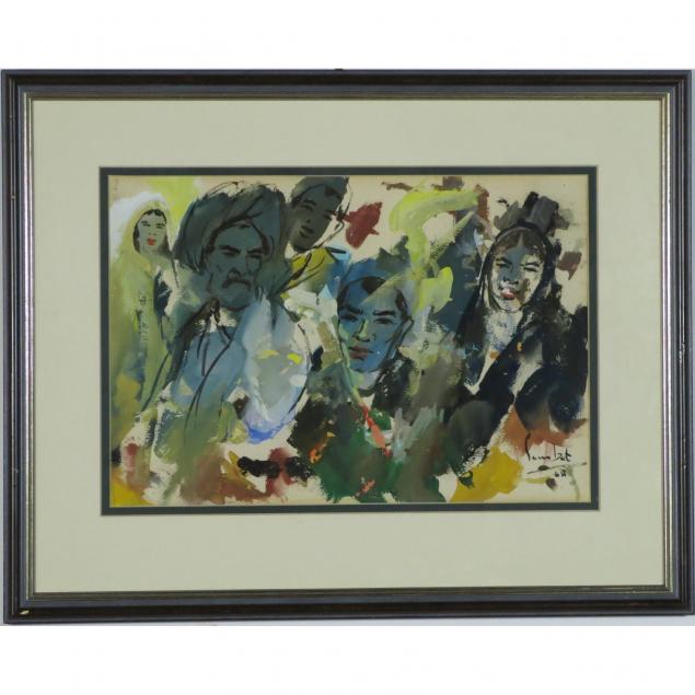 sumbat-kiureghian-armenian-iranian-1913-1999-abstract-with-faces