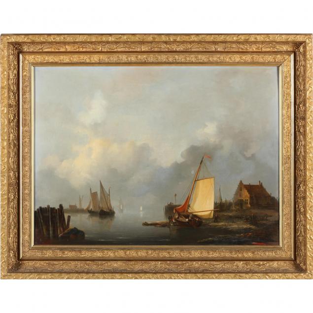 dutch-school-19th-century-harbor-view