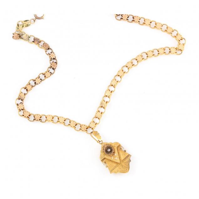 gold-filled-etruscan-revival-locket-necklace