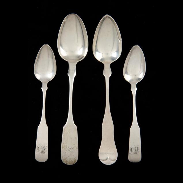 four-american-coin-silver-spoons