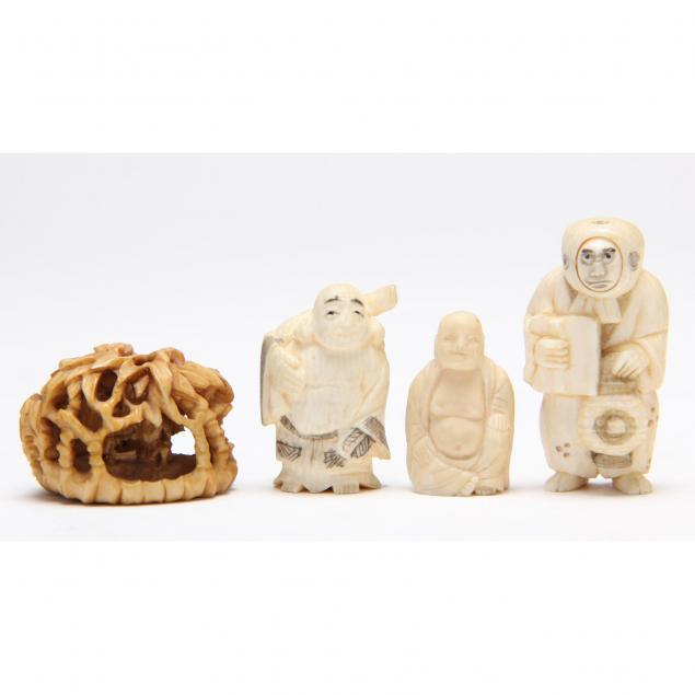 group-of-four-japanese-netsuke