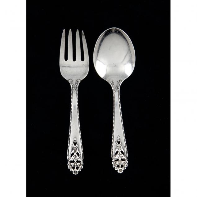 international-queen-s-lace-sterling-silver-baby-fork-spoon