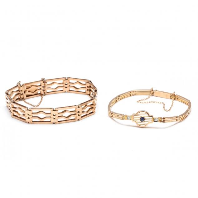 two-vintage-rose-gold-bracelets