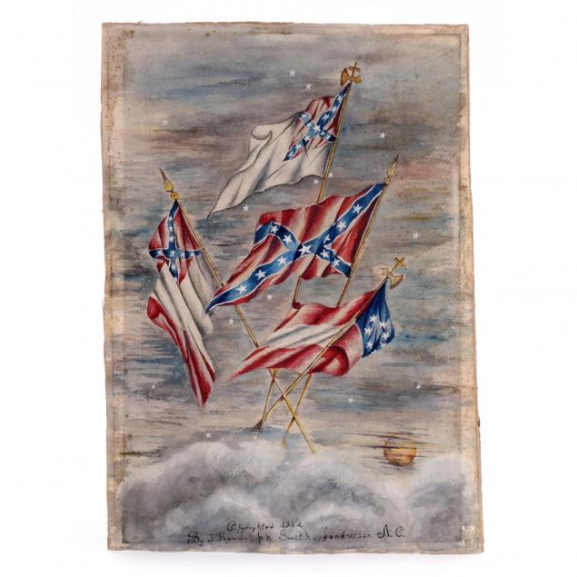 original-painting-of-confederate-flags