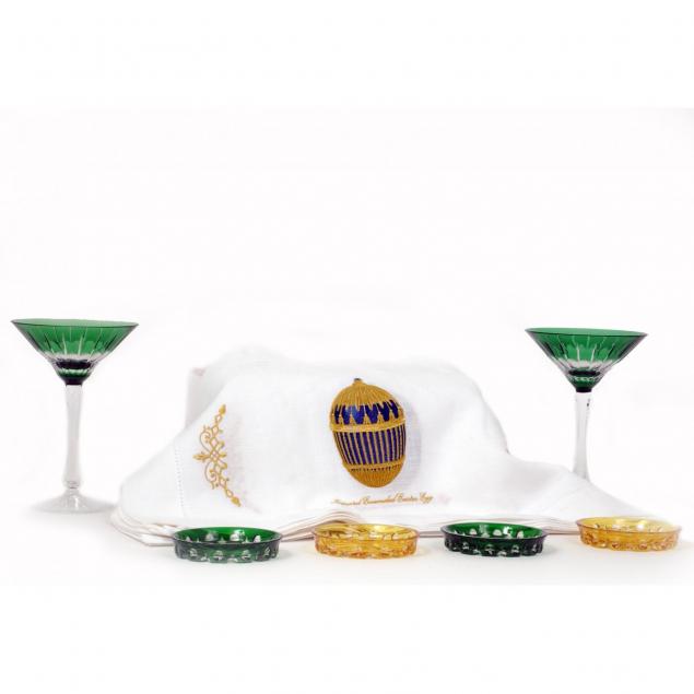 two-faberge-martini-glasses-and-faberge-table-accoutrements