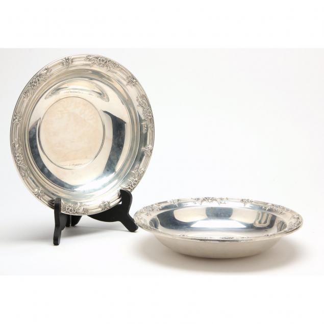 pair-of-international-wild-rose-sterling-silver-serving-bowls