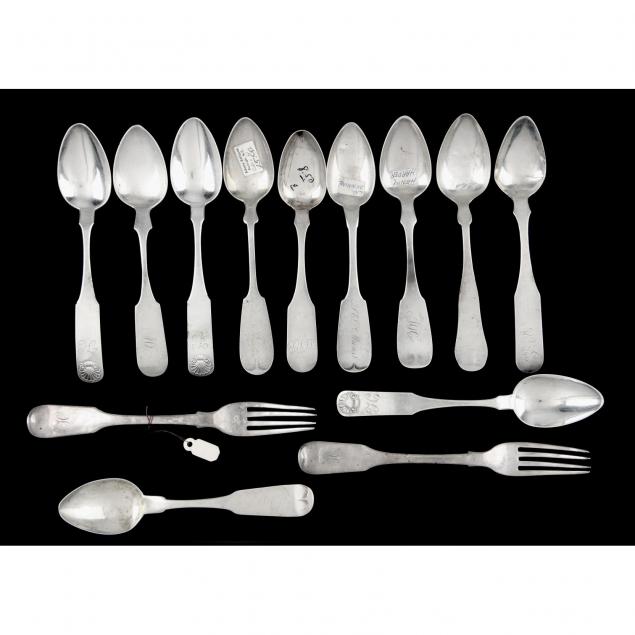 collection-of-american-coin-silver-flatware