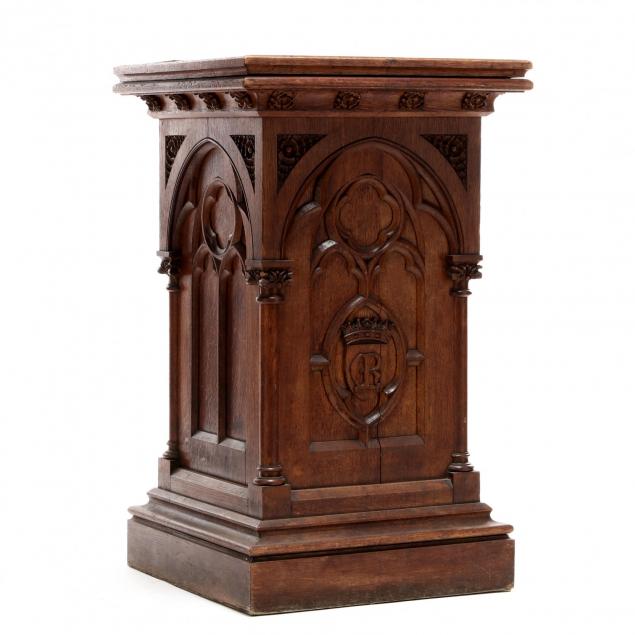carved-gothic-revival-lectern-or-pulpit