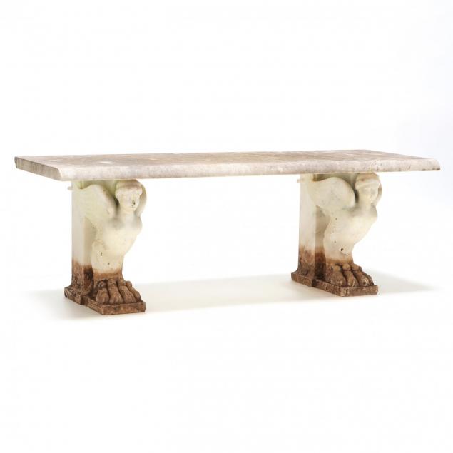 carved-greek-revival-marble-garden-bench