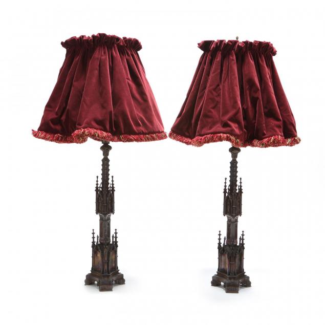 pair-of-gothic-style-candlestick-floor-lamps