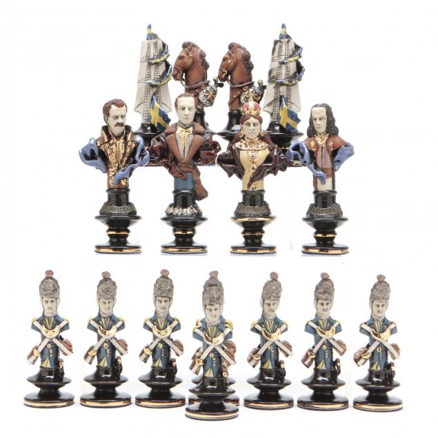 russian-karl-xii-chessmen-vs-french-chessmen