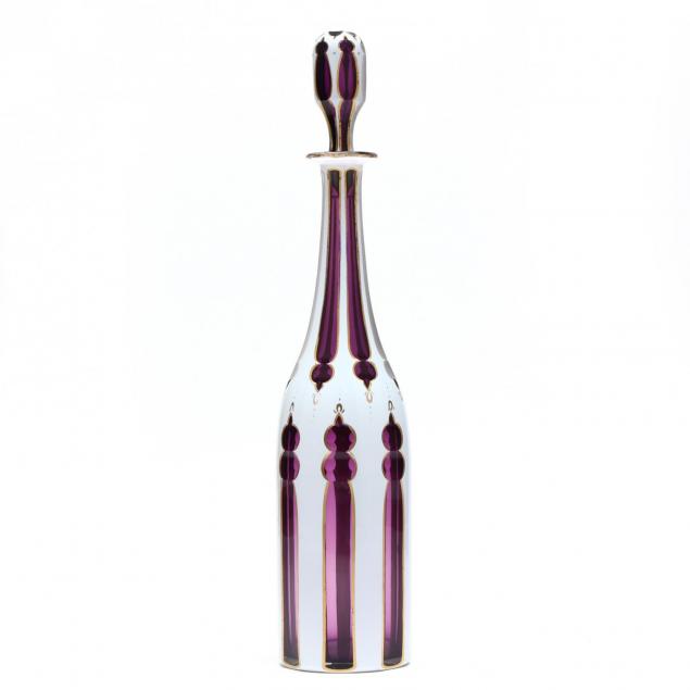bohemian-glass-enameled-decanter