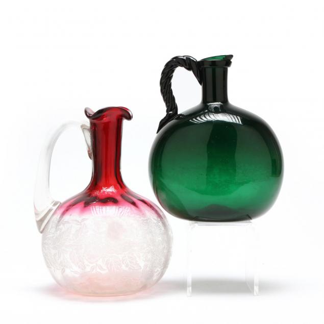 two-antique-glass-cruets