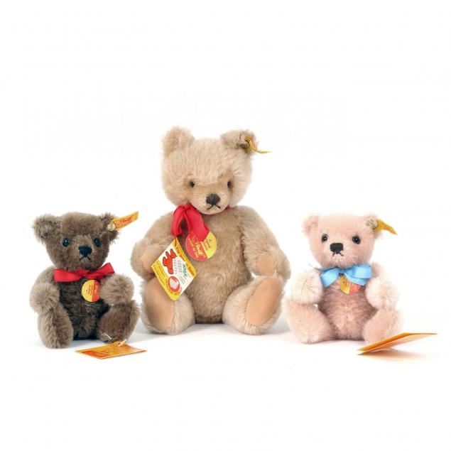 three-steiff-teddy-bears