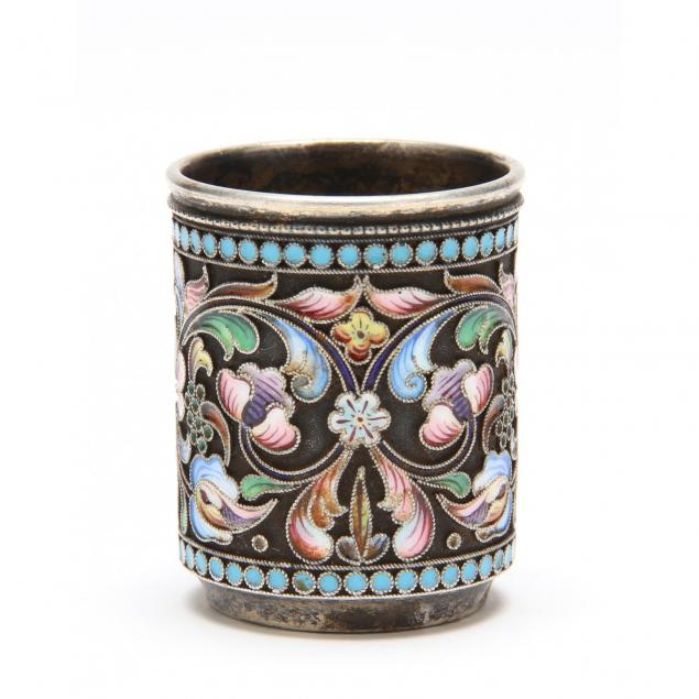 russian-silver-shaded-cloisonne-vodka-cup-by-maria-shemenova