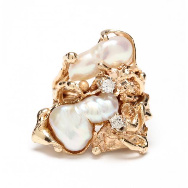 14kt-pearl-and-diamond-ring-charles-hopkins