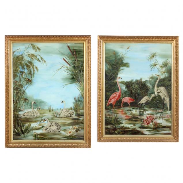 pair-of-aesthetic-period-reverse-paintings-on-glass