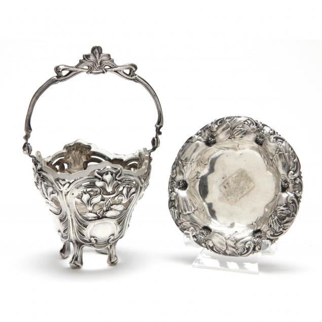 two-sterling-silver-art-nouveau-items