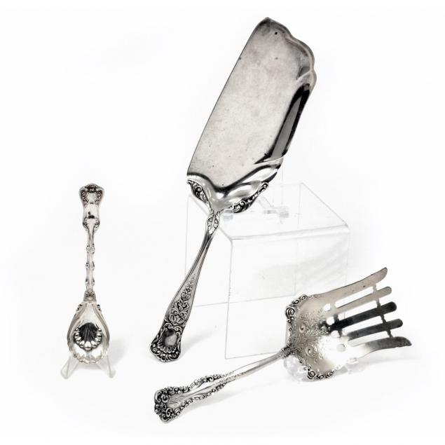 three-antique-sterling-silver-servers