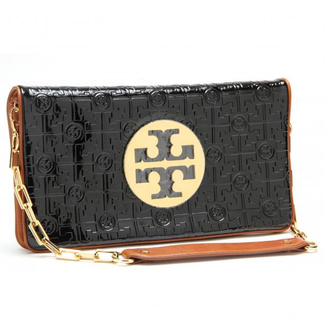 Reva Chain Patent and Leather Clutch, Tory Burch (Lot 2023 - Session ...