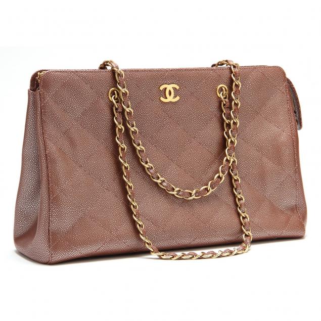Caviar Leather Quilted Briefcase Tote, Chanel (Lot 2025 Session III