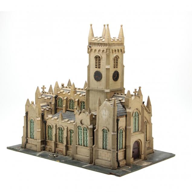 detailed-wooden-model-of-a-medieval-church