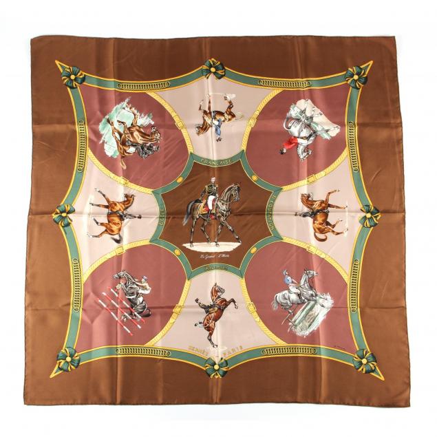 vintage-silk-scarf-le-general-l-hotte-hermes