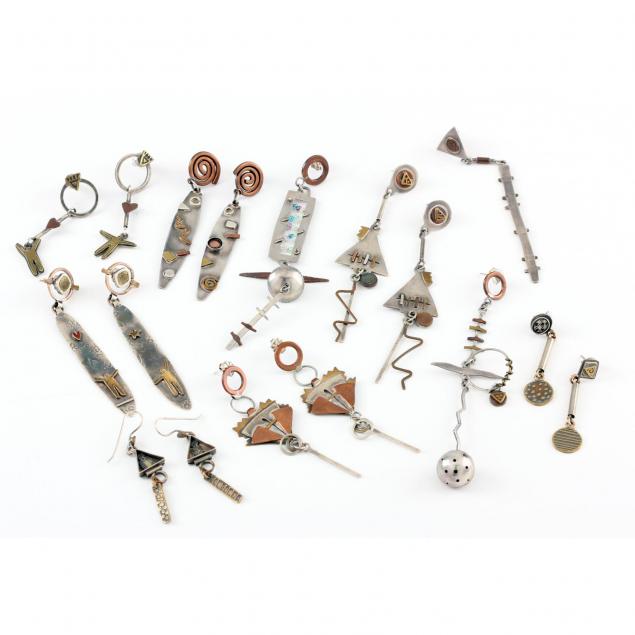 eight-pairs-of-mixed-metal-dangle-earrings-nell-chandler-nc