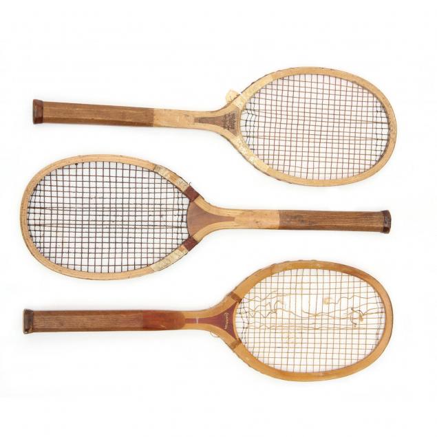 three-antique-tennis-rackets