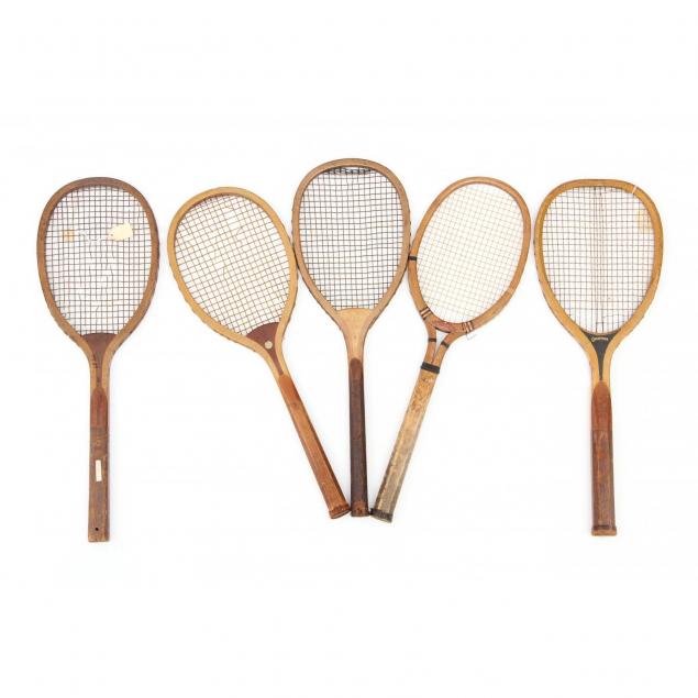 five-antique-tennis-rackets